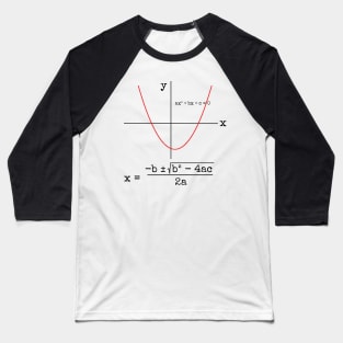 Quadratic formula Baseball T-Shirt